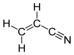 Acrylonitrile Molecular Image